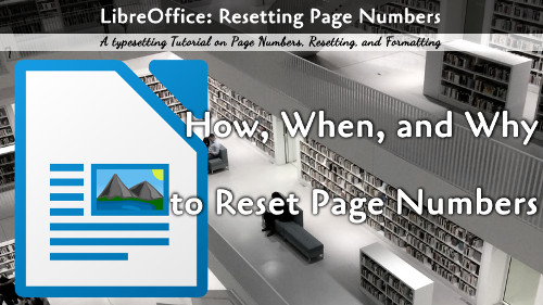 LibreWriter Page Numbers